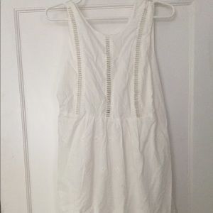 Shift dress with flower cutout details